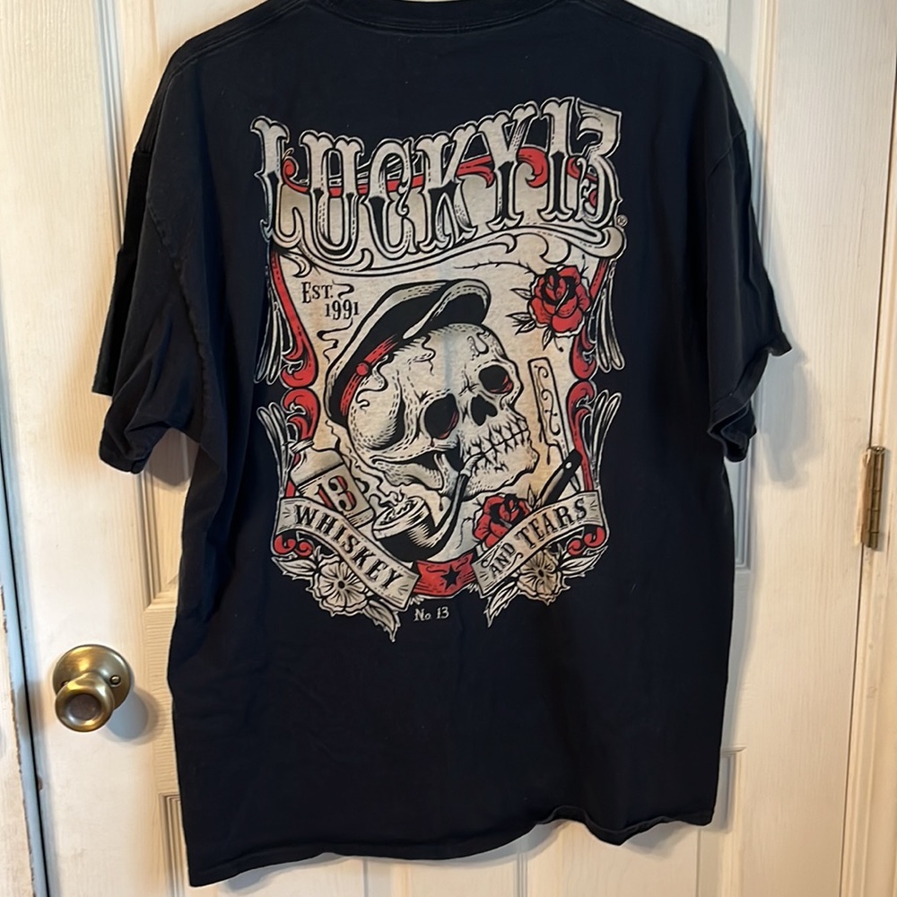 Men’s Lucky 13 Black T-Shirt